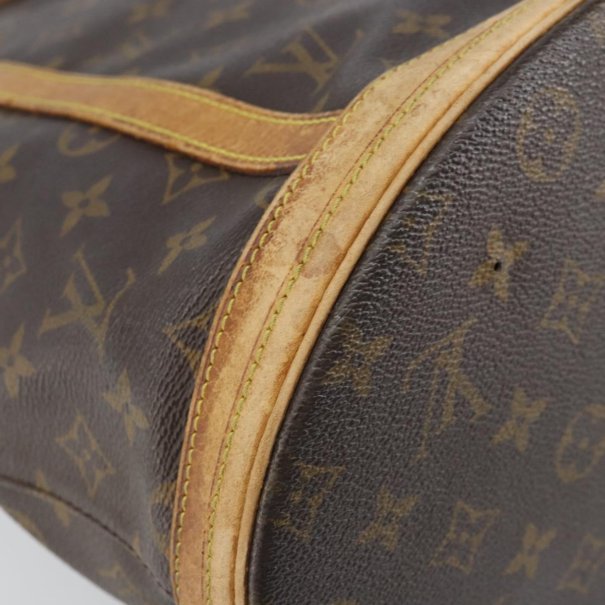 LOUIS VUITTON Monogram Bucket GM Shoulder Bag M42236 LV Auth bs33062