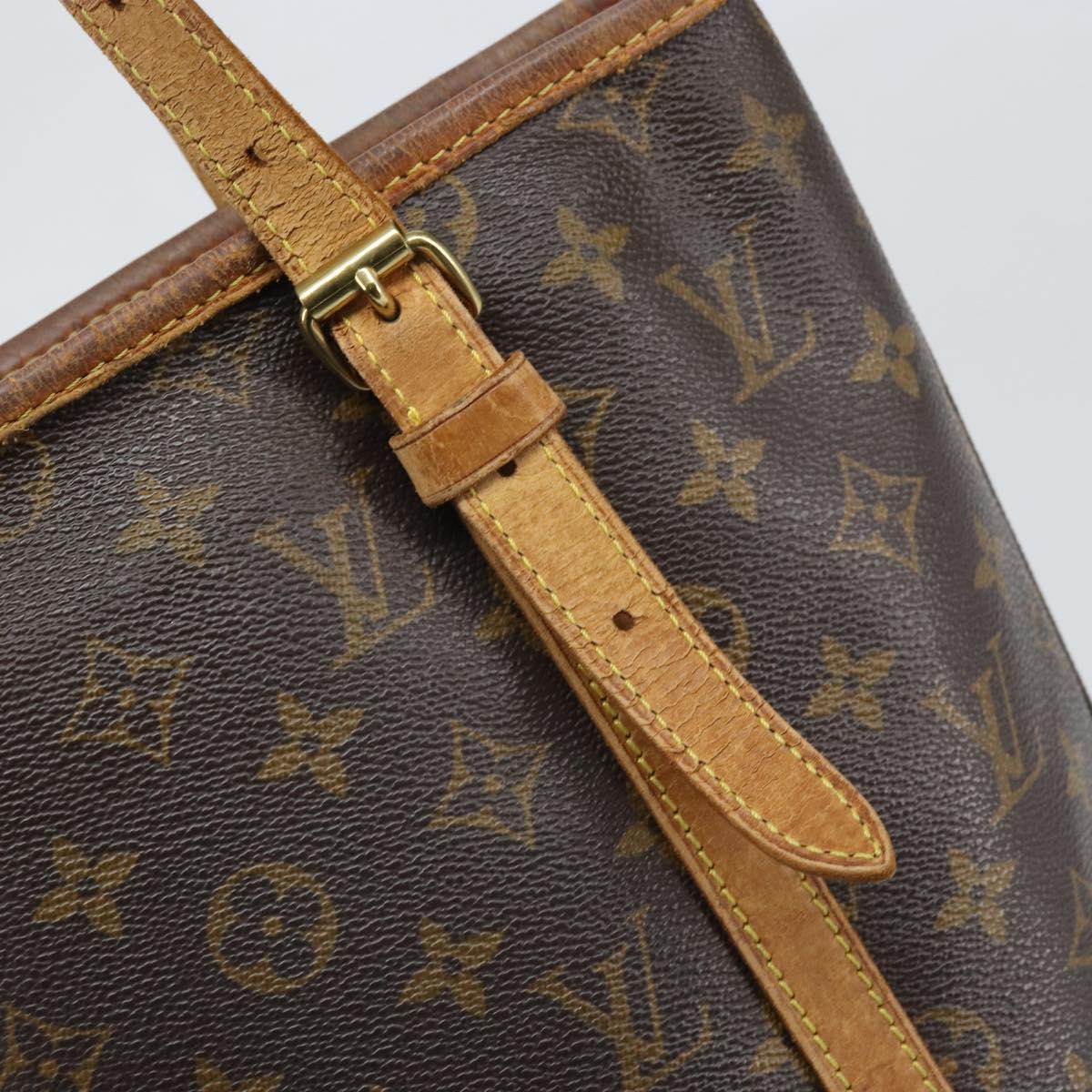 LOUIS VUITTON Monogram Bucket GM Shoulder Bag M42236 LV Auth bs33062
