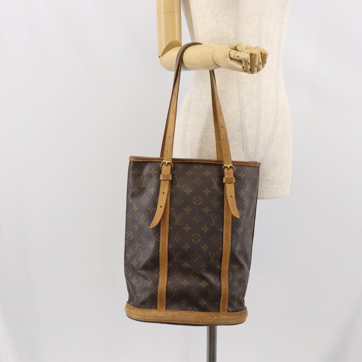 LOUIS VUITTON Monogram Bucket GM Shoulder Bag M42236 LV Auth bs33062