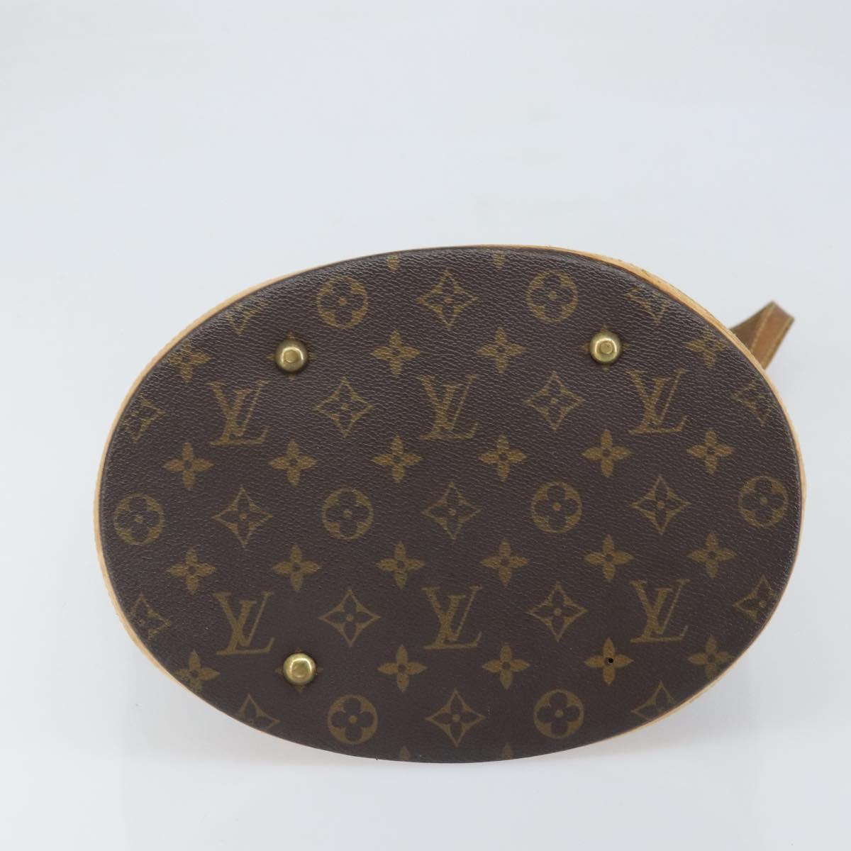 LOUIS VUITTON Monogram Bucket GM Shoulder Bag M42236 LV Auth bs33062