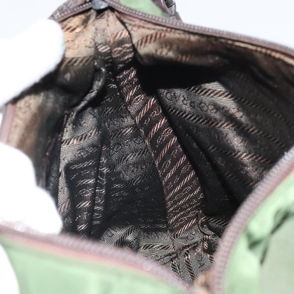 PRADA Shoulder Bag Nylon Khaki Auth bs33080
