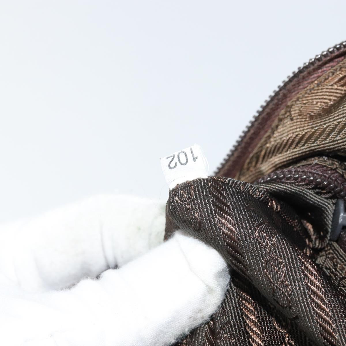 PRADA Shoulder Bag Nylon Khaki Auth bs33080