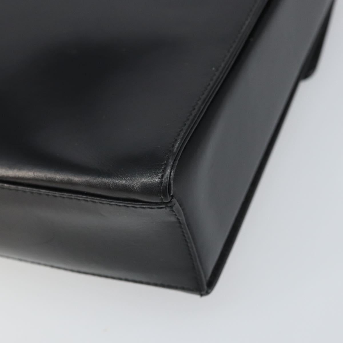 PRADA Shoulder Bag Leather Black Auth bs33081