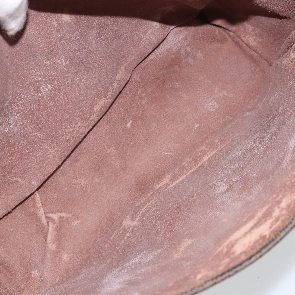 Burberrys Nova Check Shoulder Bag Canvas Beige Gold Auth bs33082