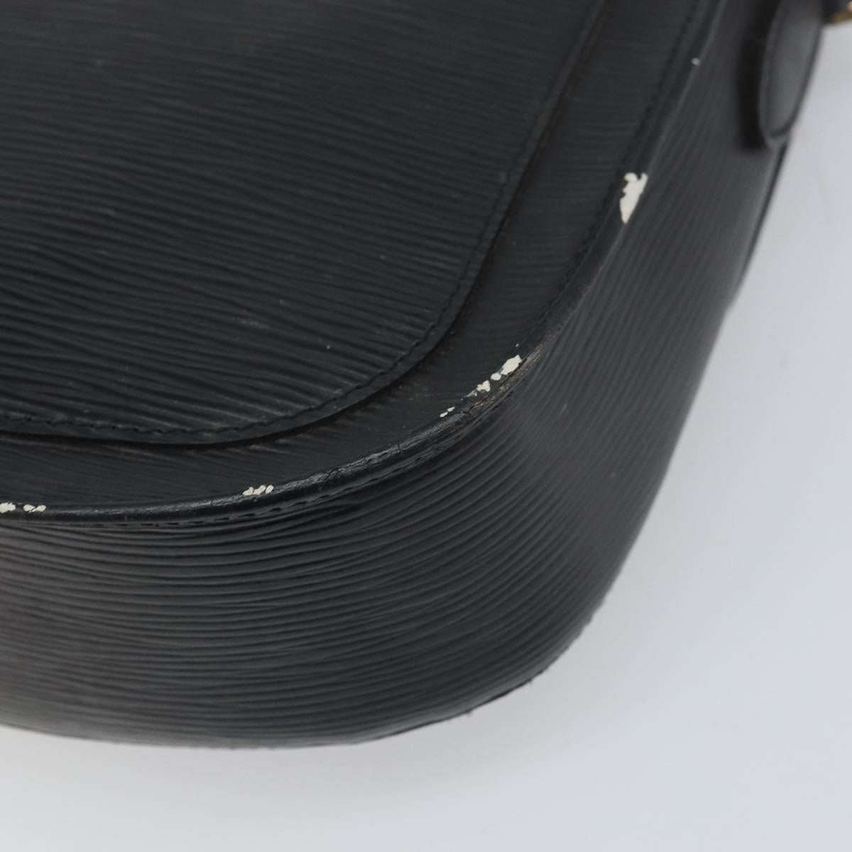 LOUIS VUITTON Epi Saint Cloud GM Shoulder Bag Black Noir M52192 LV Auth bs33088