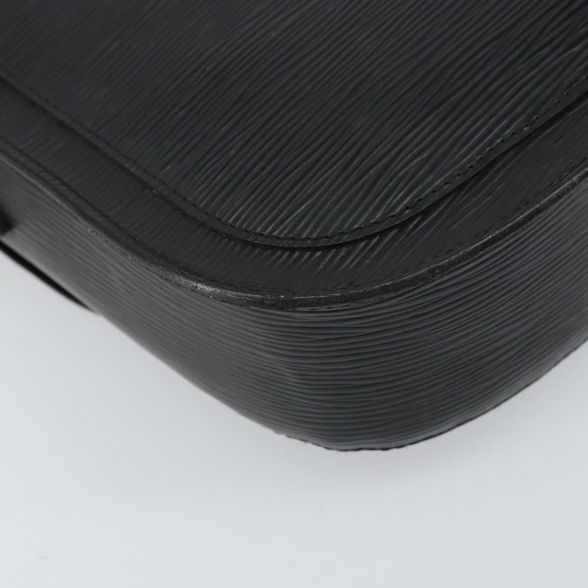 LOUIS VUITTON Epi Saint Cloud GM Shoulder Bag Black Noir M52192 LV Auth bs33088