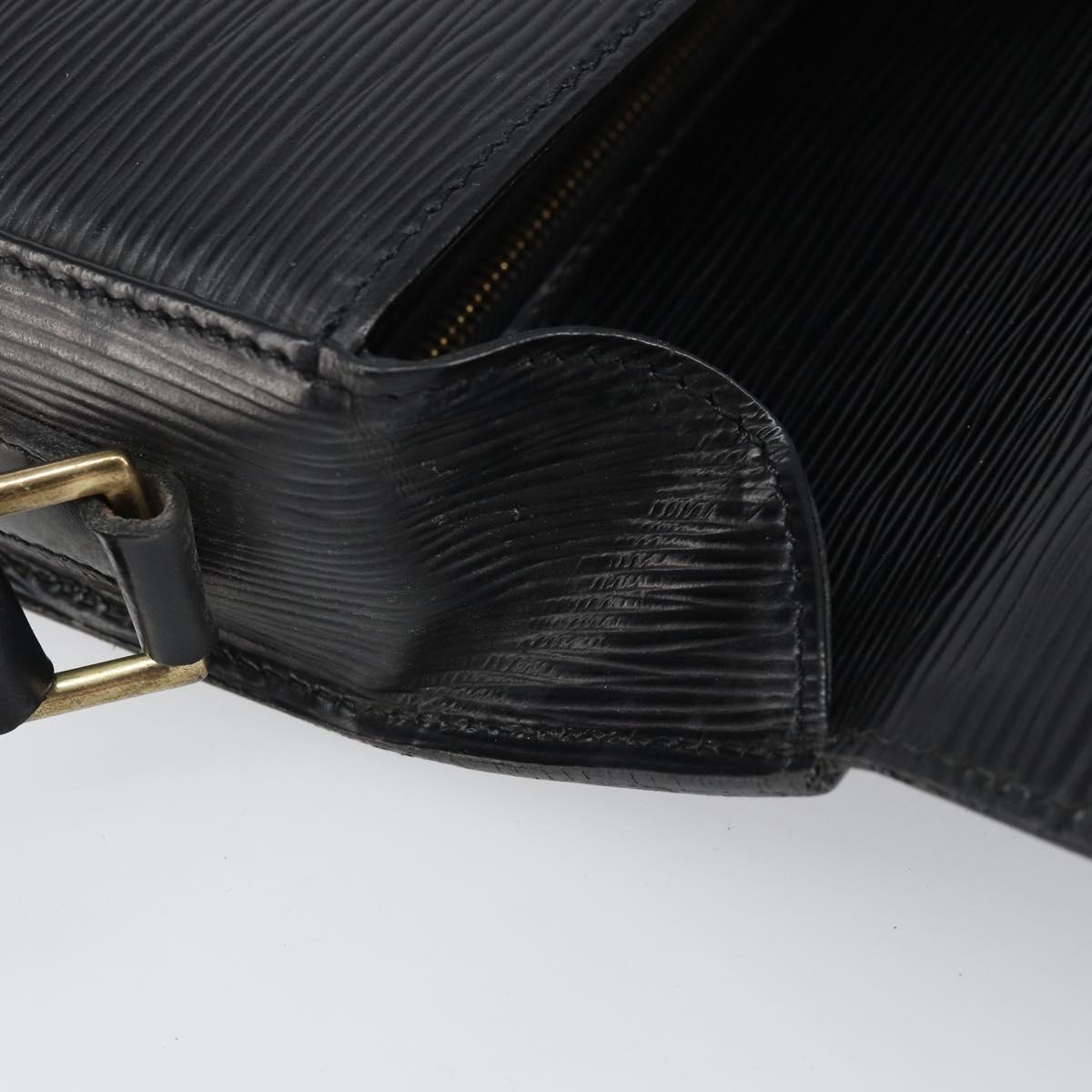 LOUIS VUITTON Epi Saint Cloud GM Shoulder Bag Black Noir M52192 LV Auth bs33088