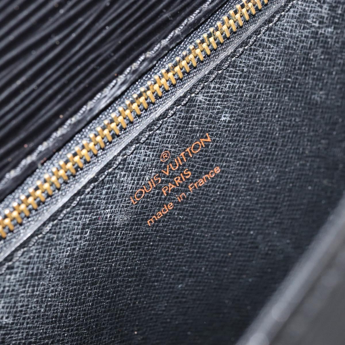 LOUIS VUITTON Epi Saint Cloud GM Shoulder Bag Black Noir M52192 LV Auth bs33088