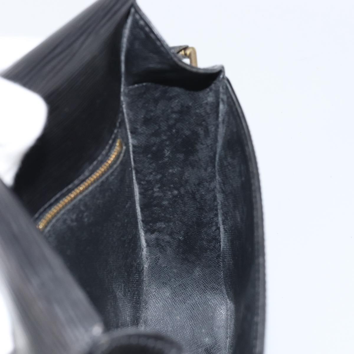 LOUIS VUITTON Epi Saint Cloud GM Shoulder Bag Black Noir M52192 LV Auth bs33088