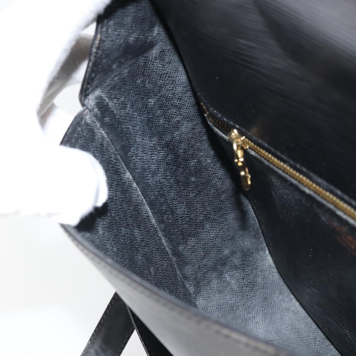 LOUIS VUITTON Epi Saint Cloud GM Shoulder Bag Black Noir M52192 LV Auth bs33088