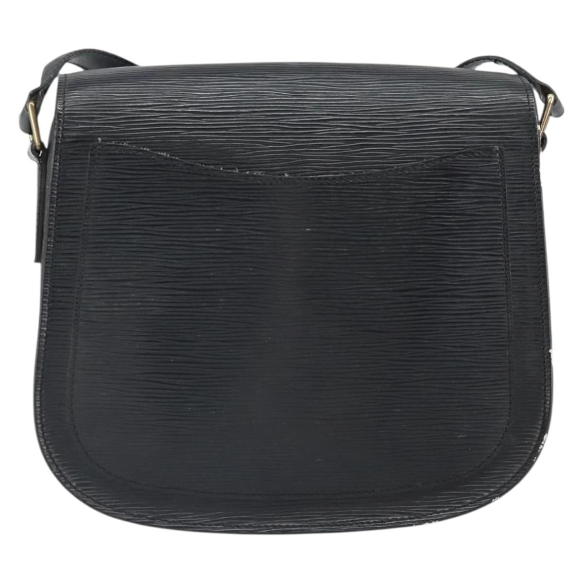 LOUIS VUITTON Epi Saint Cloud GM Shoulder Bag Black Noir M52192 LV Auth bs33088