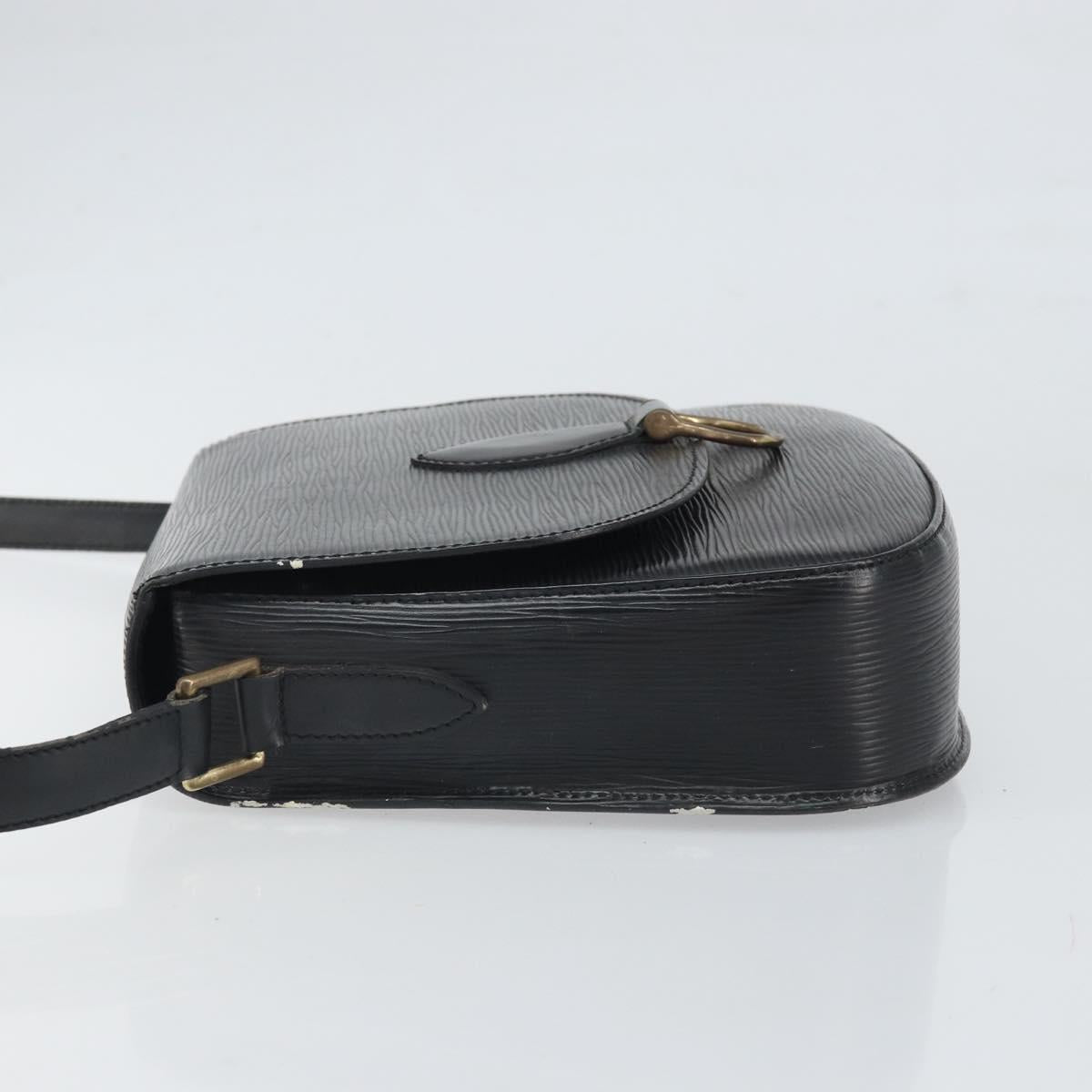 LOUIS VUITTON Epi Saint Cloud GM Shoulder Bag Black Noir M52192 LV Auth bs33088
