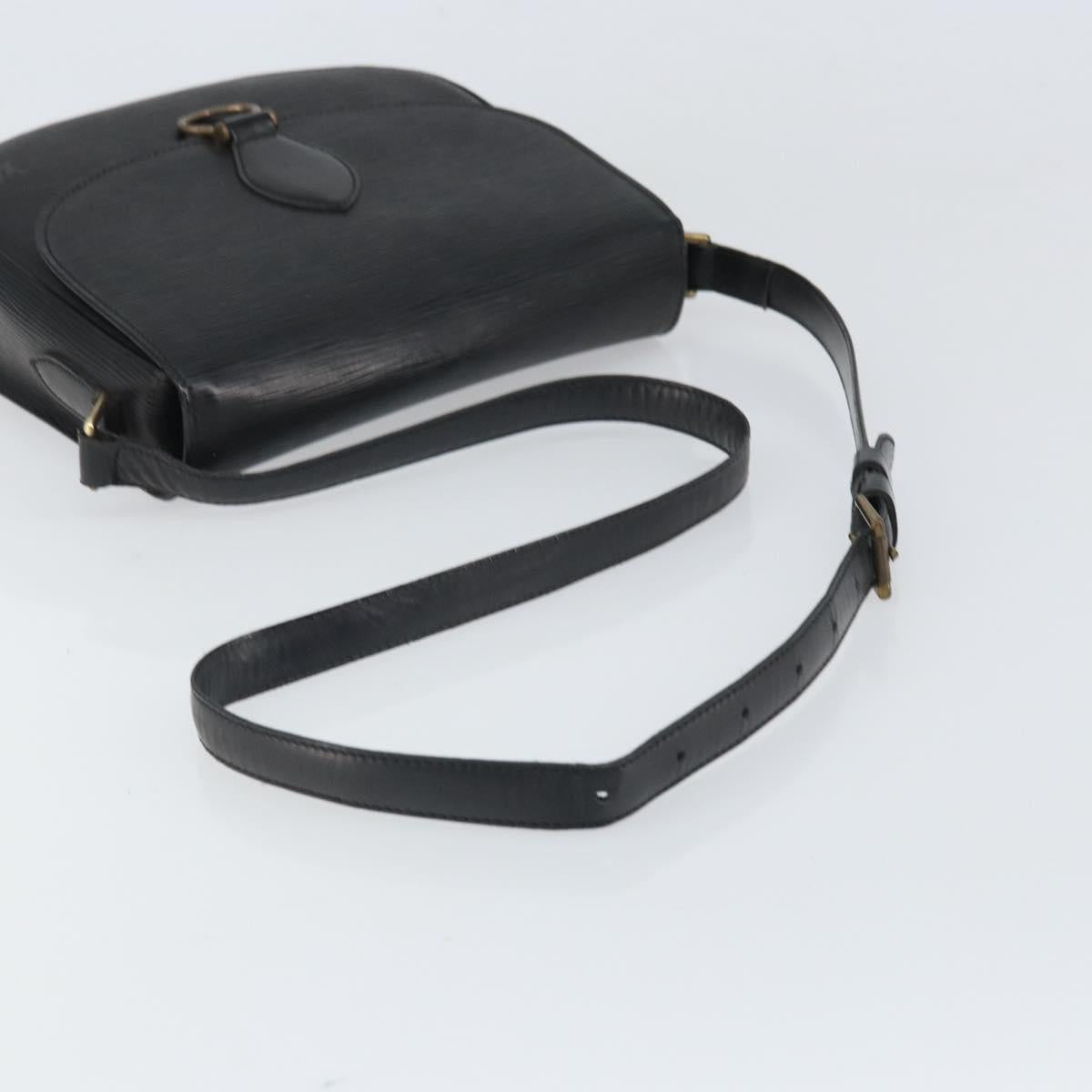 LOUIS VUITTON Epi Saint Cloud GM Shoulder Bag Black Noir M52192 LV Auth bs33088