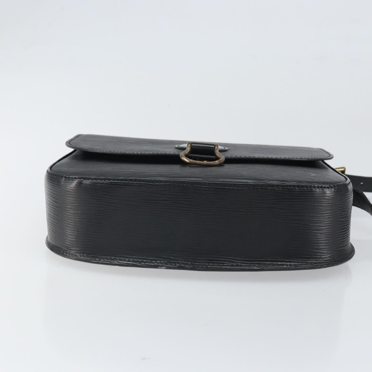 LOUIS VUITTON Epi Saint Cloud GM Shoulder Bag Black Noir M52192 LV Auth bs33088