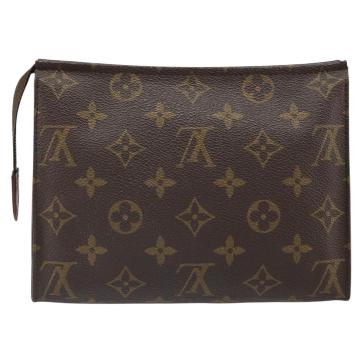 LOUIS VUITTON Monogram Poche Toilette 19 Pouch M47544 LV Auth bs33091