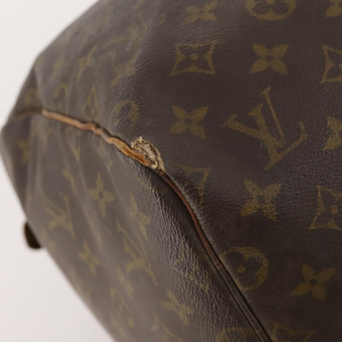 LOUIS VUITTON Monogram Keepall 55 Boston Bag M41424 LV Auth bs33096