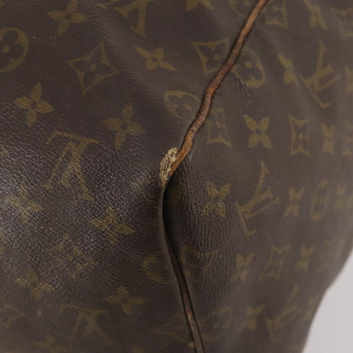 LOUIS VUITTON Monogram Keepall 55 Boston Bag M41424 LV Auth bs33096