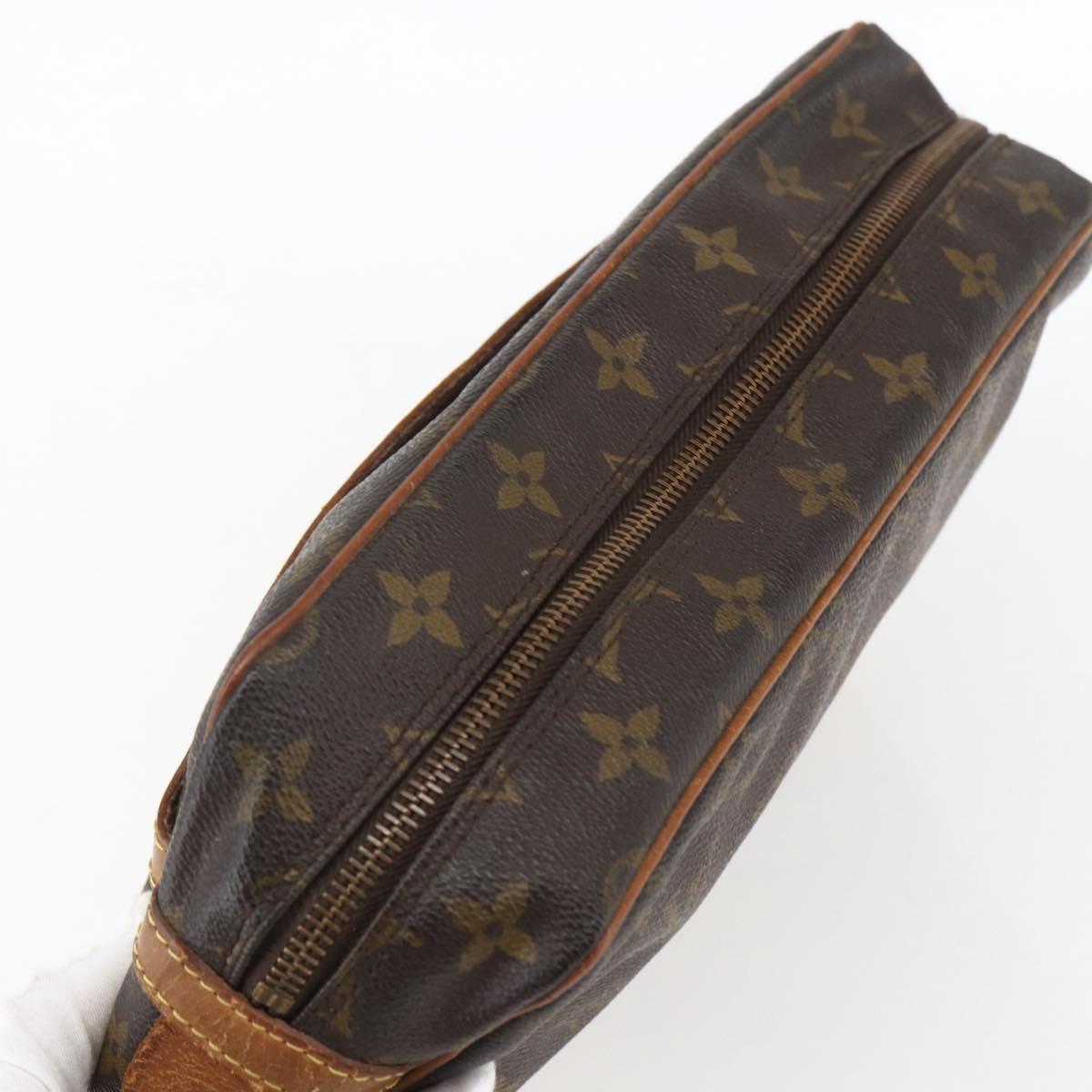 LOUIS VUITTON Monogram Compiegne 28 Clutch Bag M51845 LV Auth bs33098