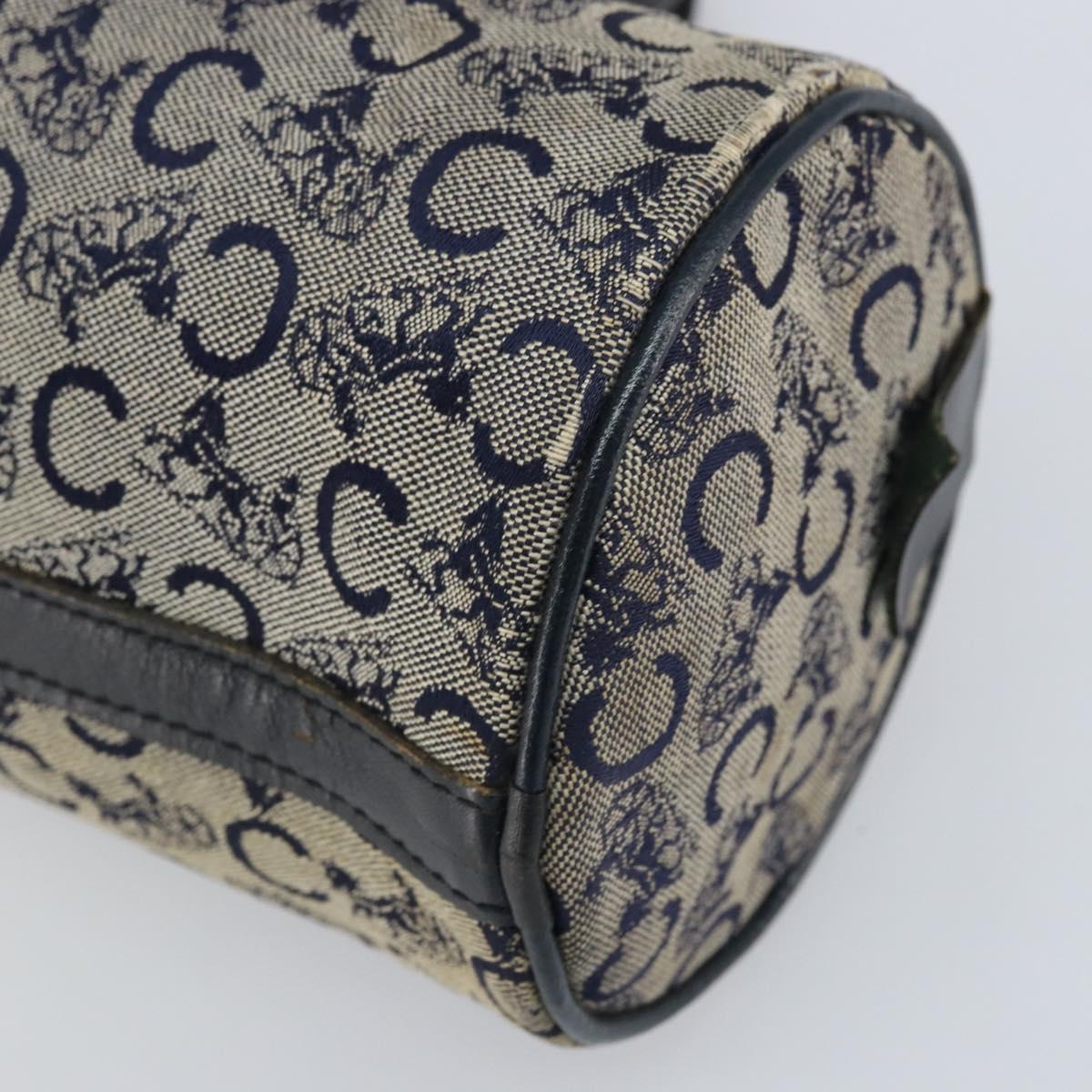 CELINE C Sulky Hand Bag Canvas Navy Auth bs33104