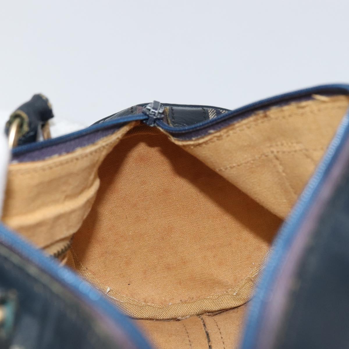 CELINE C Sulky Hand Bag Canvas Navy Auth bs33104