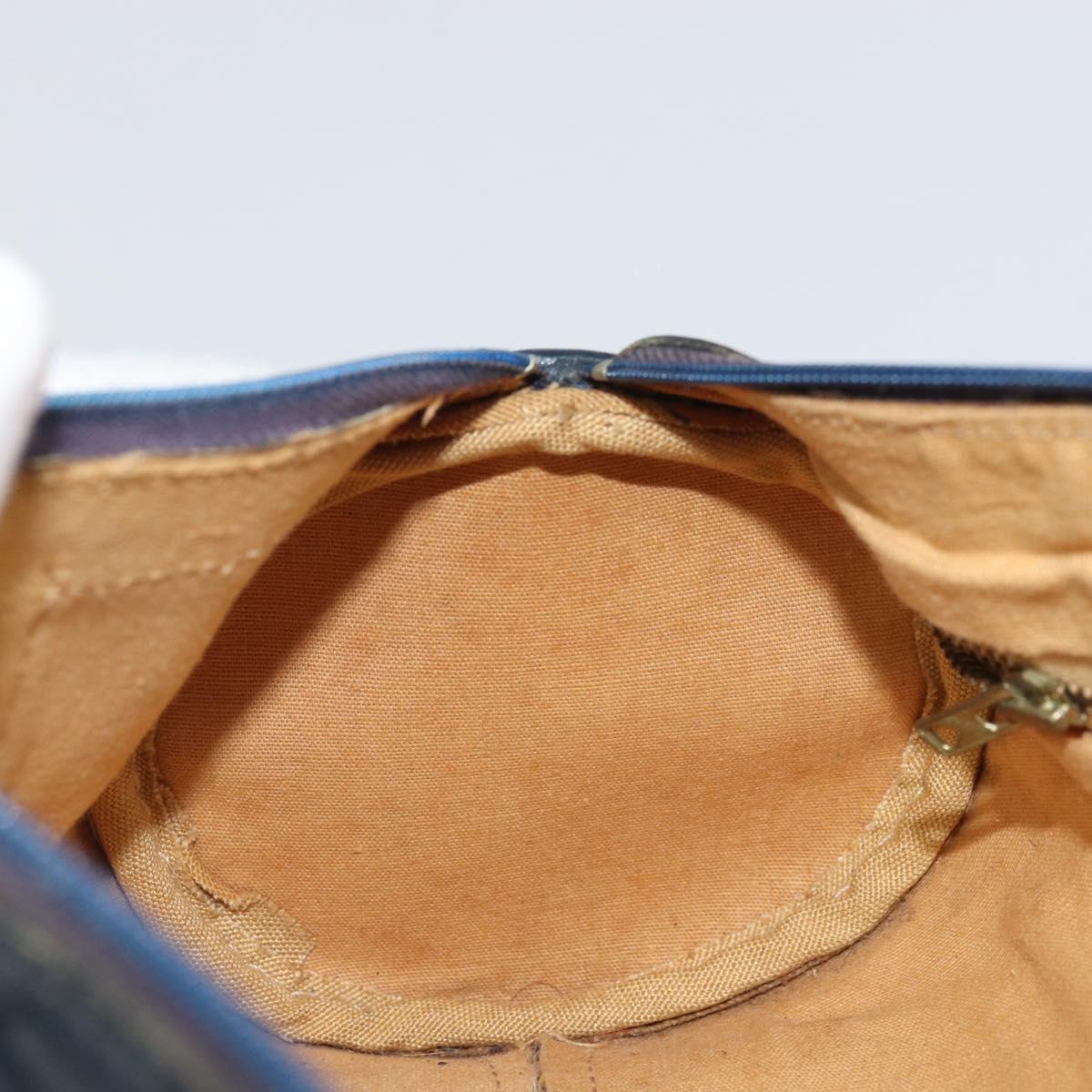 CELINE C Sulky Hand Bag Canvas Navy Auth bs33104