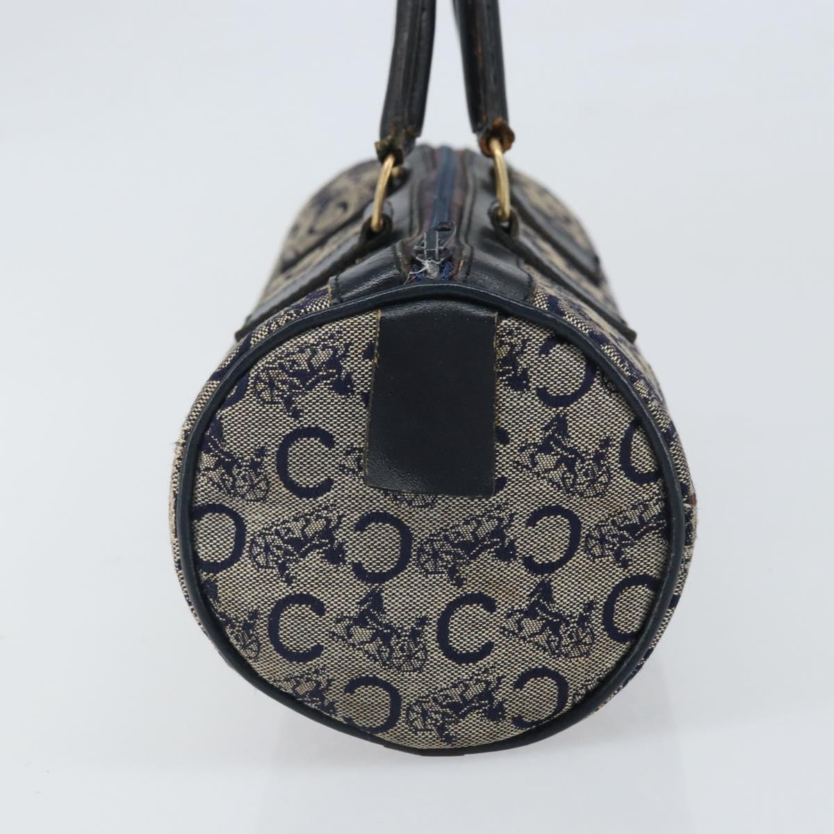 CELINE C Sulky Hand Bag Canvas Navy Auth bs33104