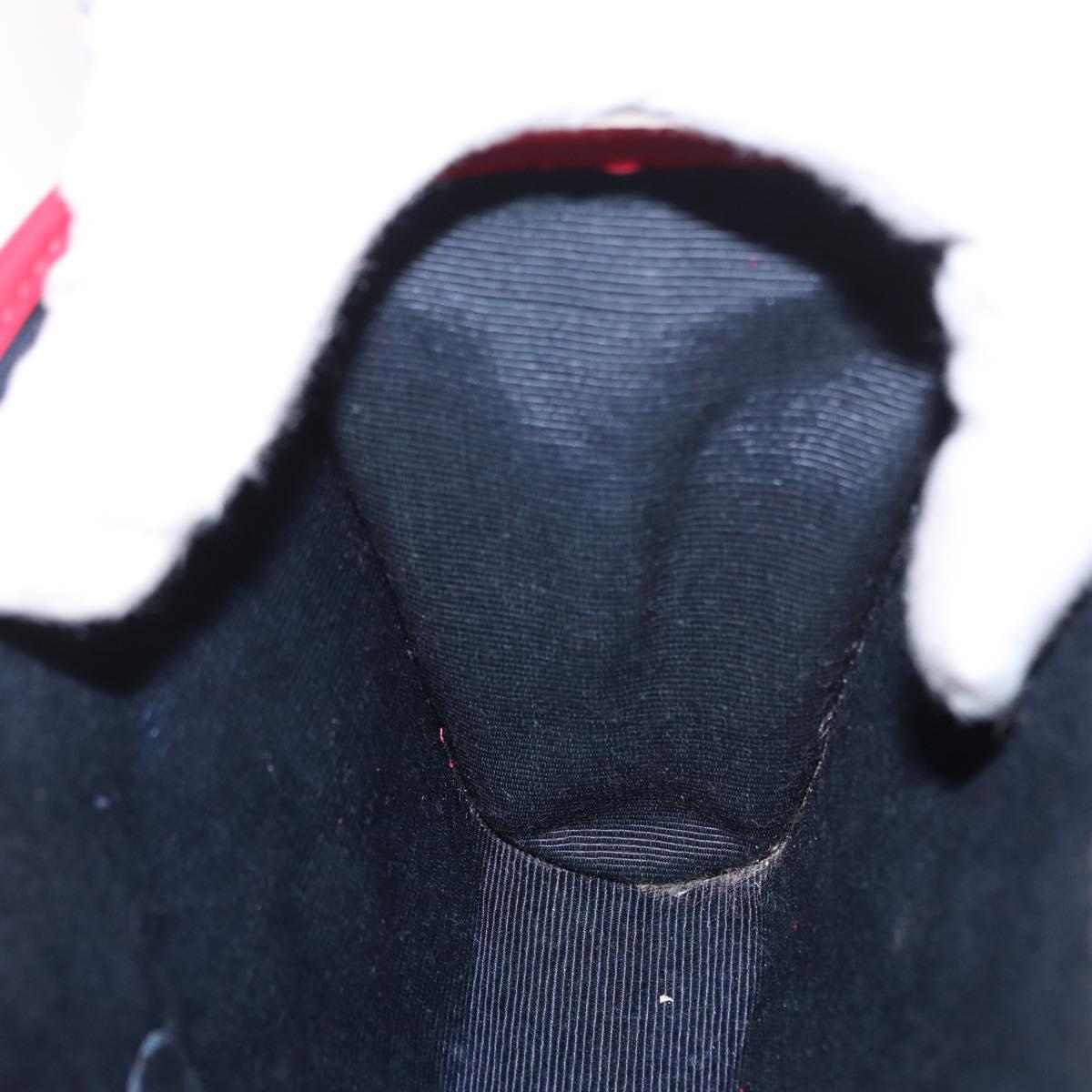 CHANEL Matelasse Chain Shoulder Bag Lamb Skin Red Gold CC Auth bs33112