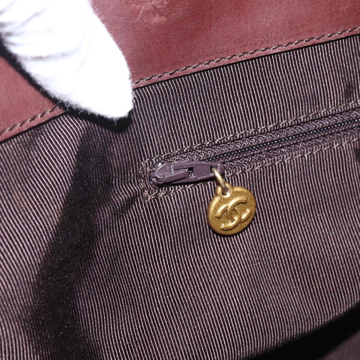 CHANEL Tote Bag Canvas Beige Gold CC Auth bs33123