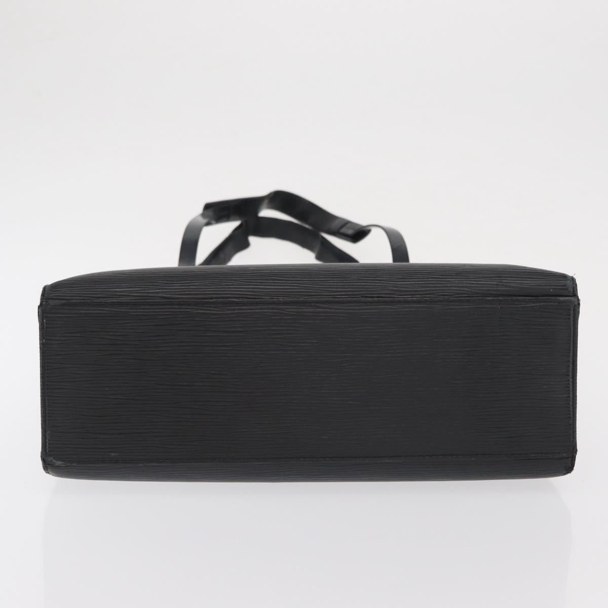 LOUIS VUITTON Epi Croisette PM Tote Bag Black M52492 LV Auth bs33151