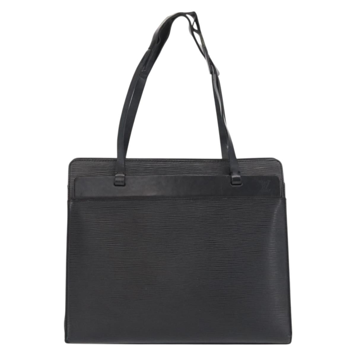 LOUIS VUITTON Epi Croisette PM Tote Bag Black M52492 LV Auth bs33151