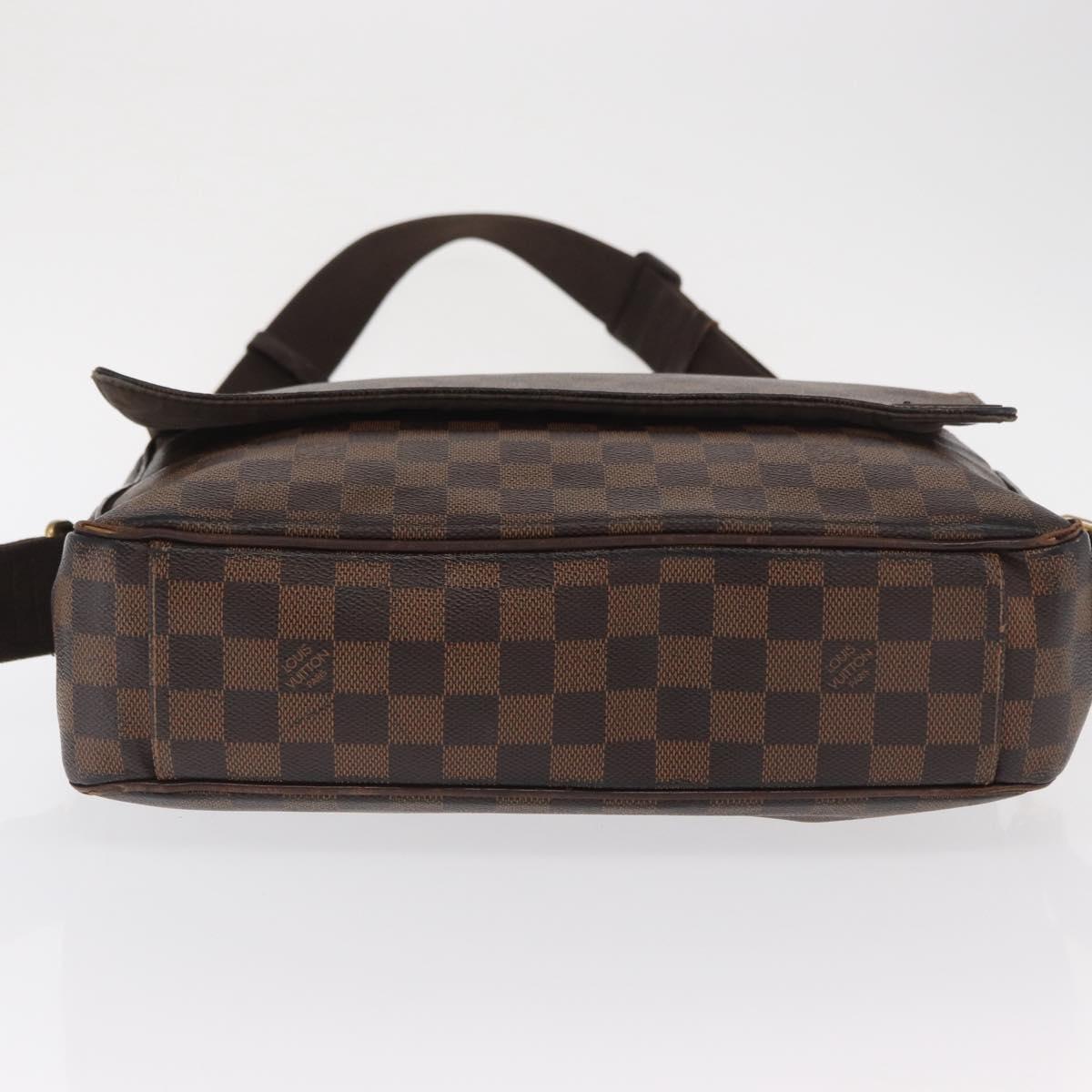 LOUIS VUITTON Damier Ebene Shelton MM Shoulder Bag N41149 LV Auth bs33154