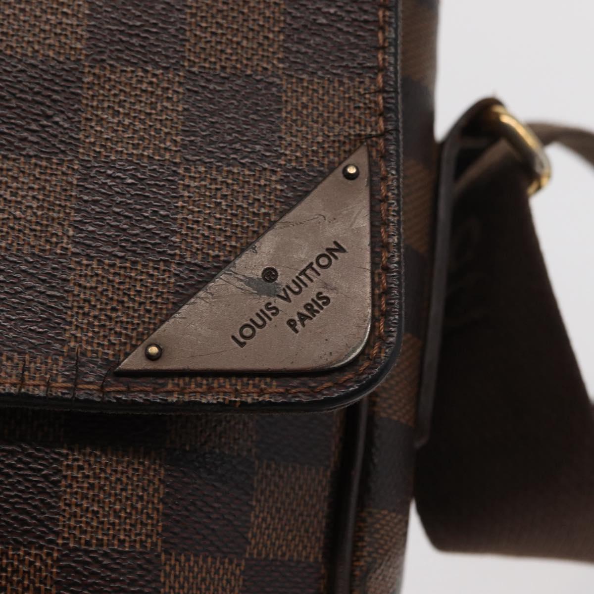 LOUIS VUITTON Damier Ebene Shelton MM Shoulder Bag N41149 LV Auth bs33154