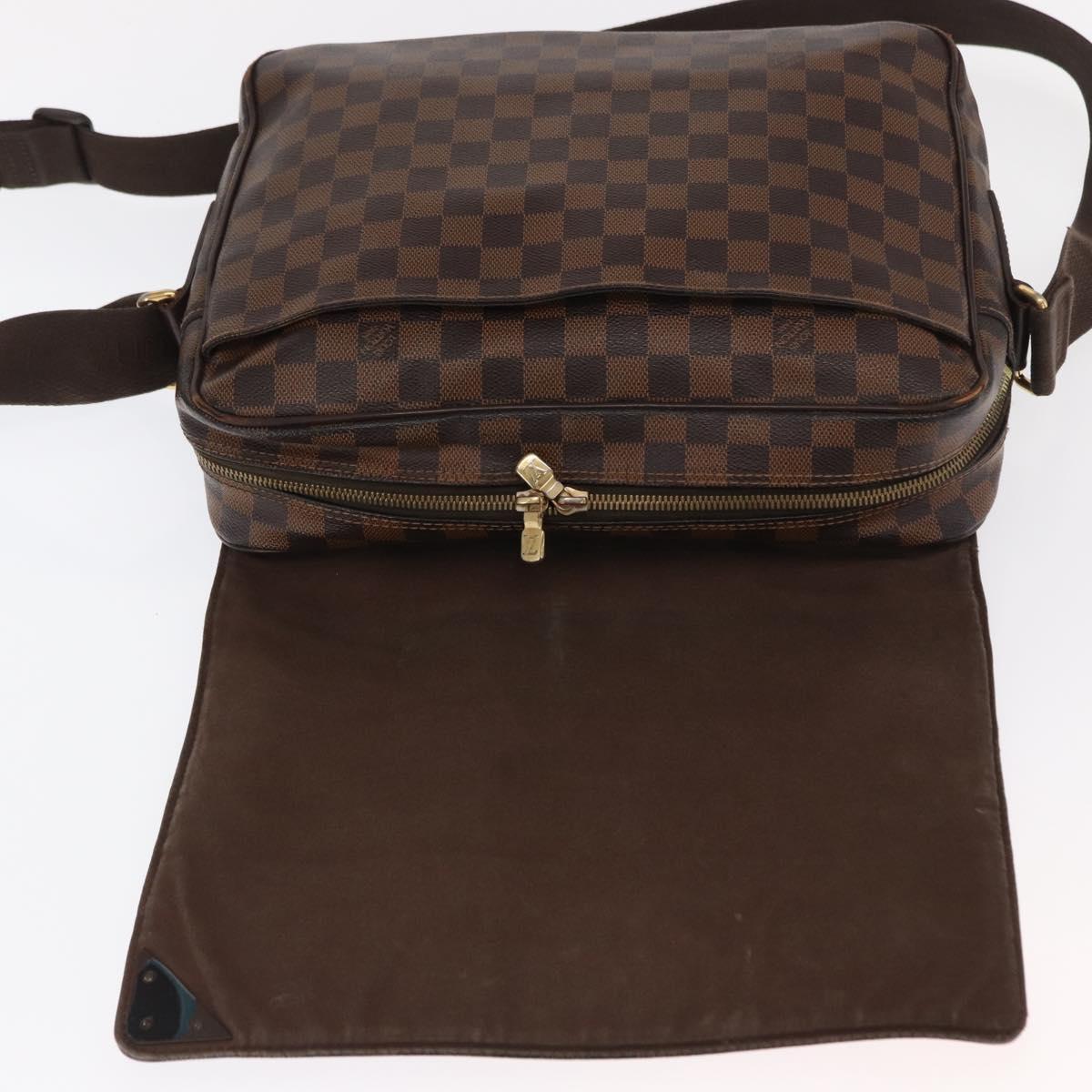 LOUIS VUITTON Damier Ebene Shelton MM Shoulder Bag N41149 LV Auth bs33154