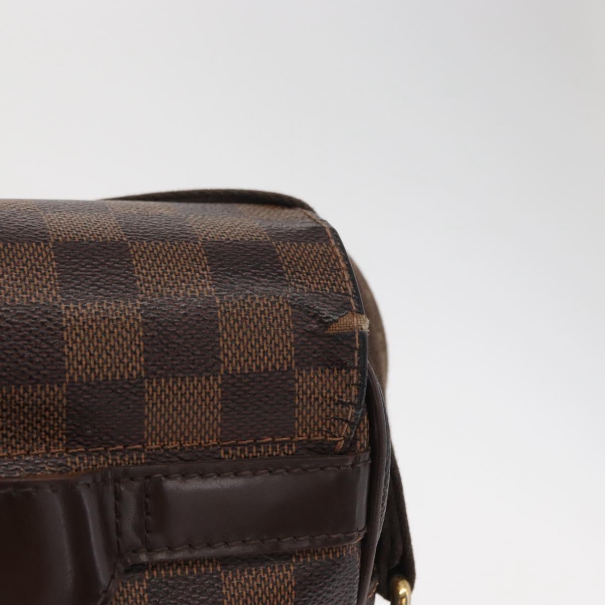 LOUIS VUITTON Damier Ebene Shelton MM Shoulder Bag N41149 LV Auth bs33154