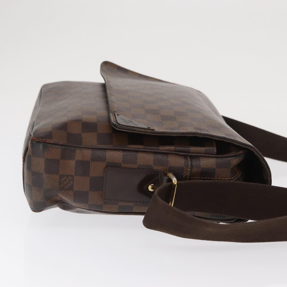 LOUIS VUITTON Damier Ebene Shelton MM Shoulder Bag N41149 LV Auth bs33154