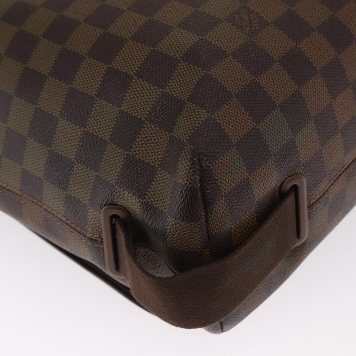 LOUIS VUITTON Damier Ebene Brooklyn MM Shoulder Bag N51211 LV Auth bs33156