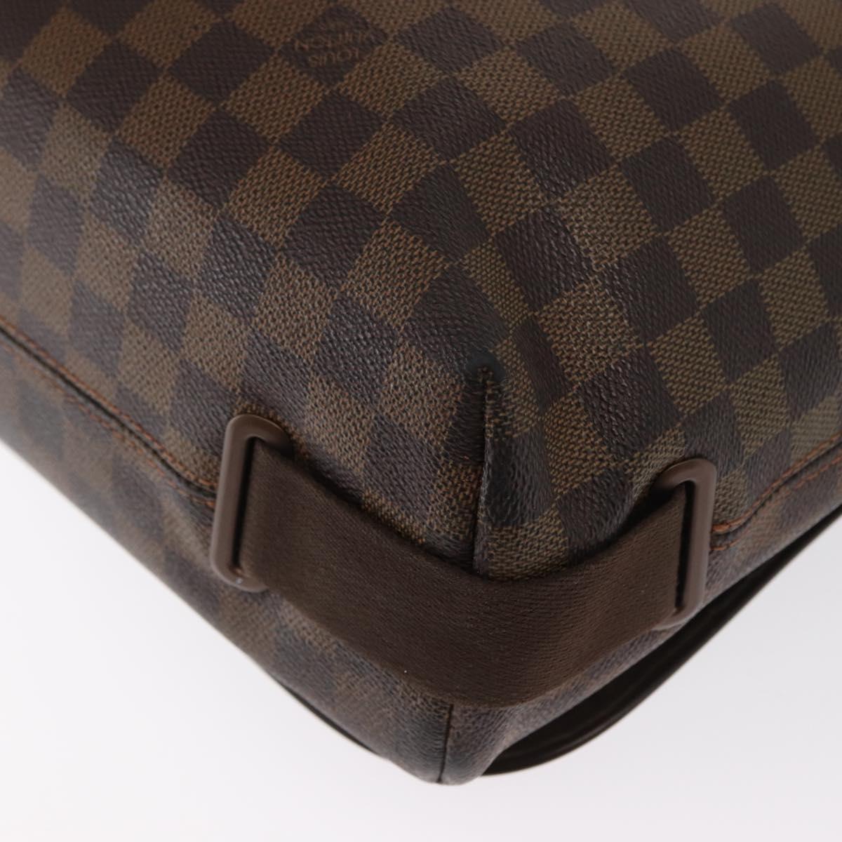 LOUIS VUITTON Damier Ebene Brooklyn MM Shoulder Bag N51211 LV Auth bs33156
