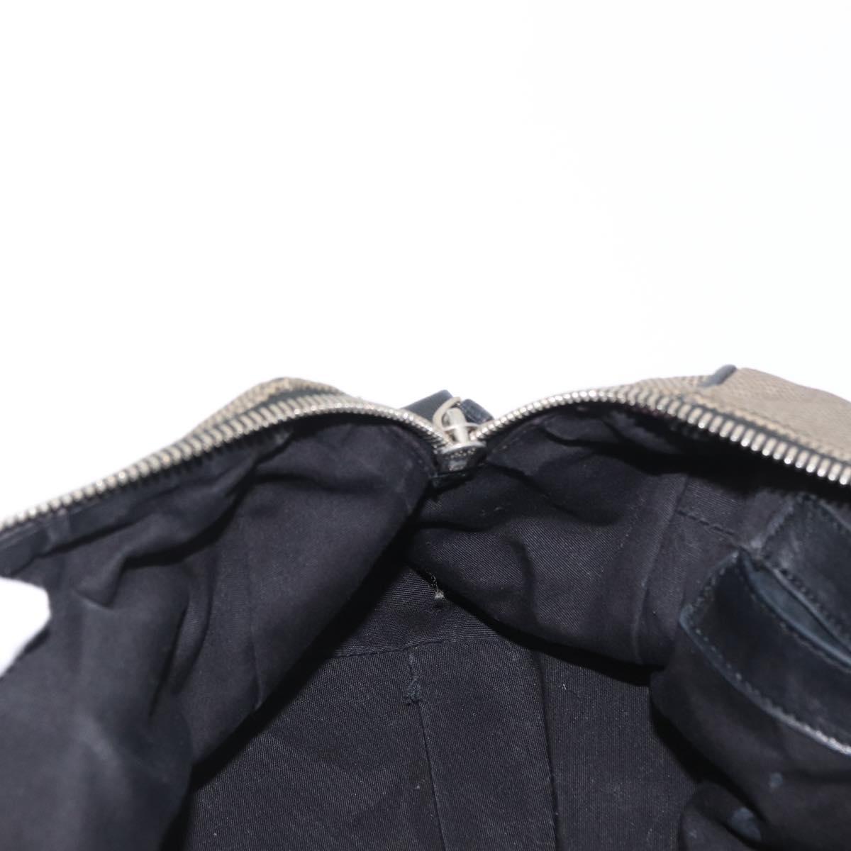 BOTTEGA VENETA Hand Bag Canvas Gray Silver Auth bs33160