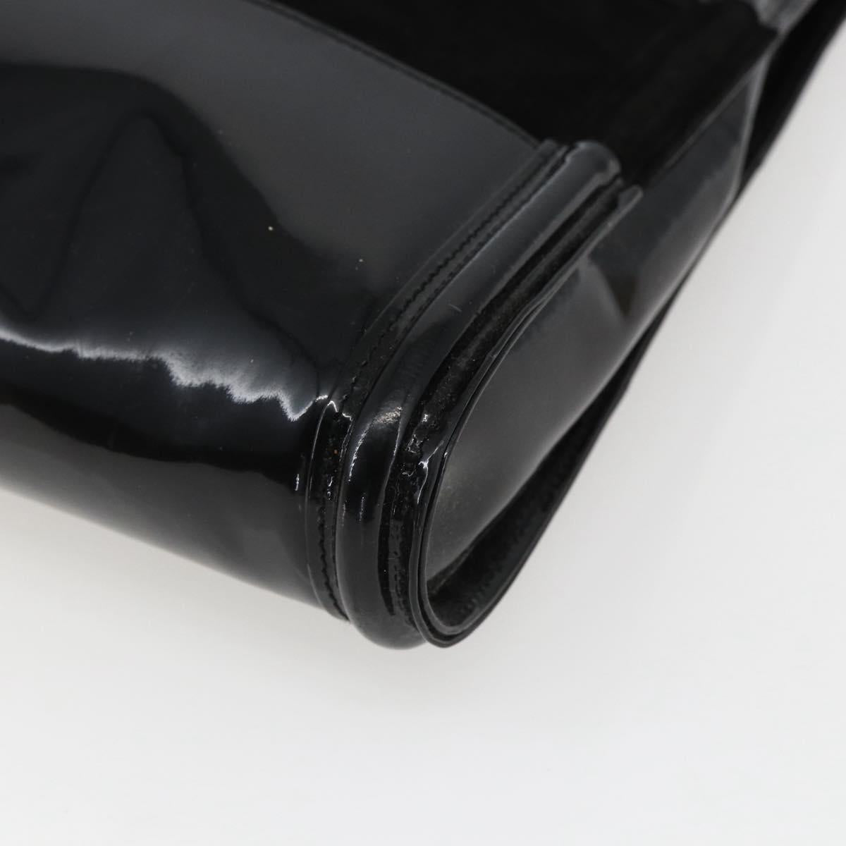 GUCCI Tote Bag Patent leather Black 007 2023 0231 Auth bs33161