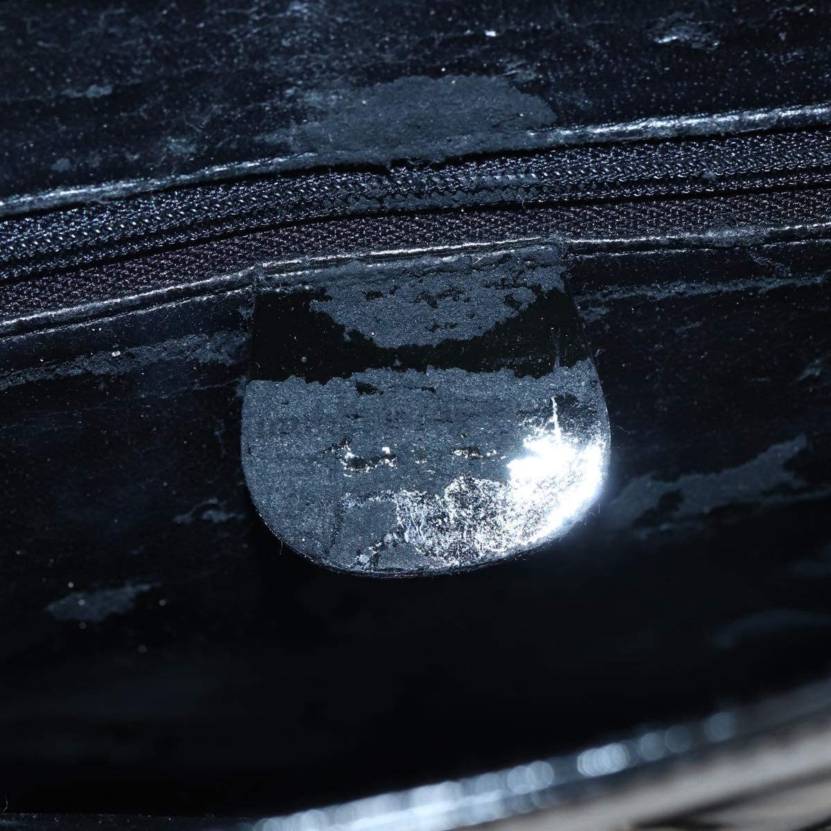 GUCCI Tote Bag Patent leather Black 007 2023 0231 Auth bs33161