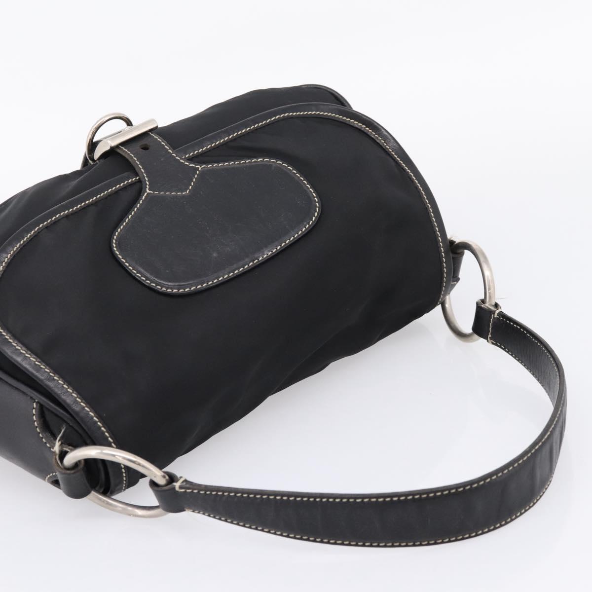 PRADA Backpack Hand Bag Nylon 4 Set Black Silver Auth bs33168