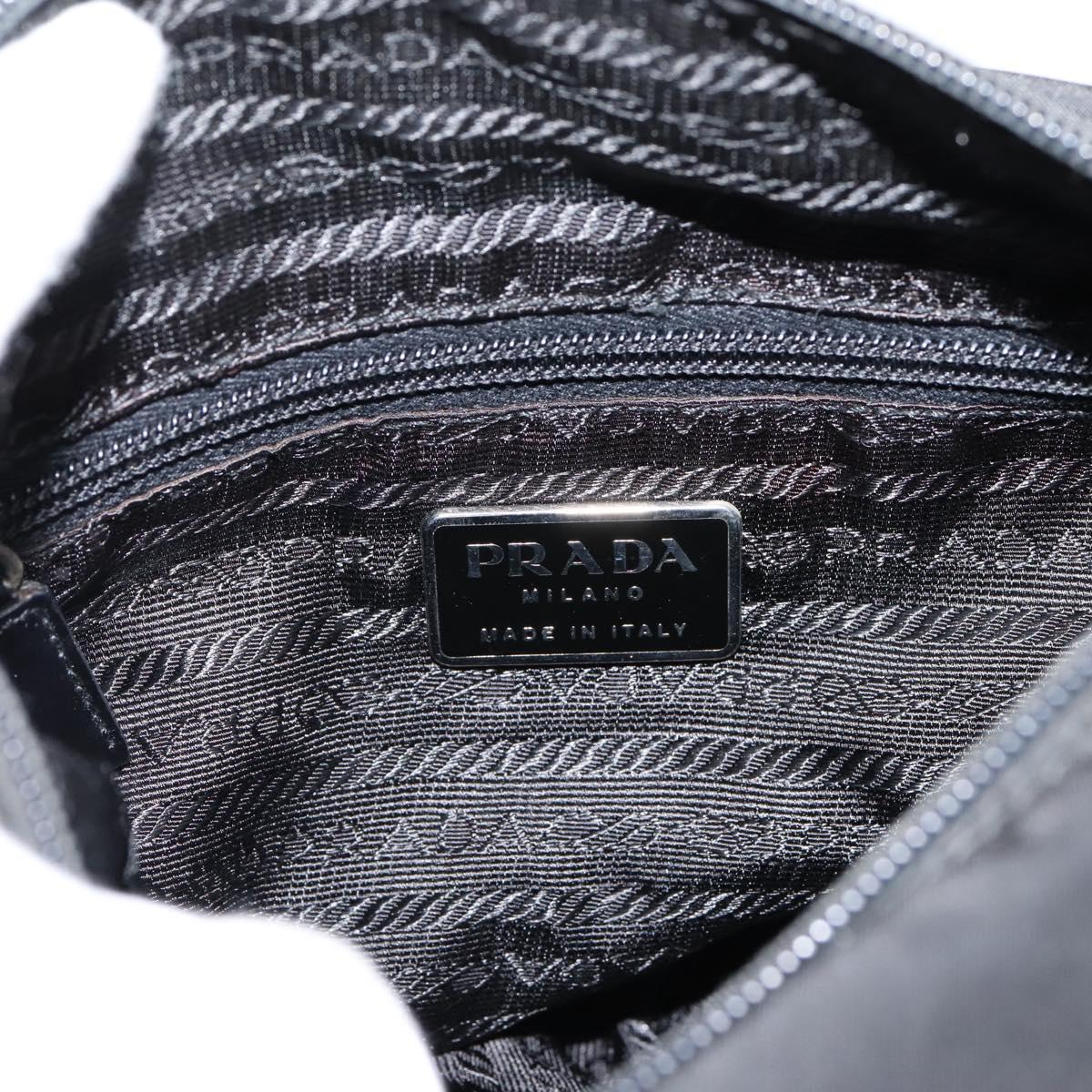 PRADA Backpack Hand Bag Nylon 4 Set Black Silver Auth bs33168