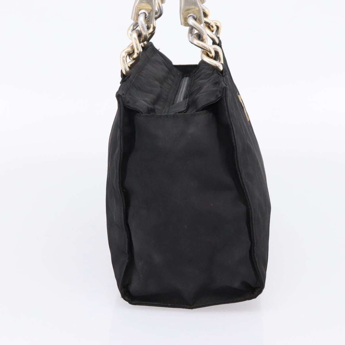 PRADA Backpack Hand Bag Nylon 4 Set Black Silver Auth bs33168