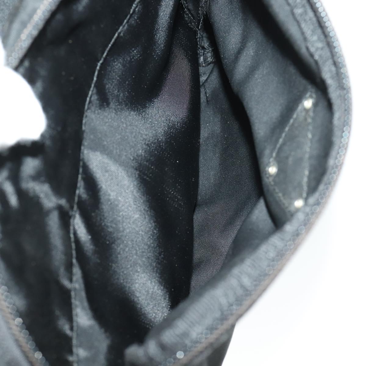 PRADA Backpack Nylon Black Silver Auth bs33169