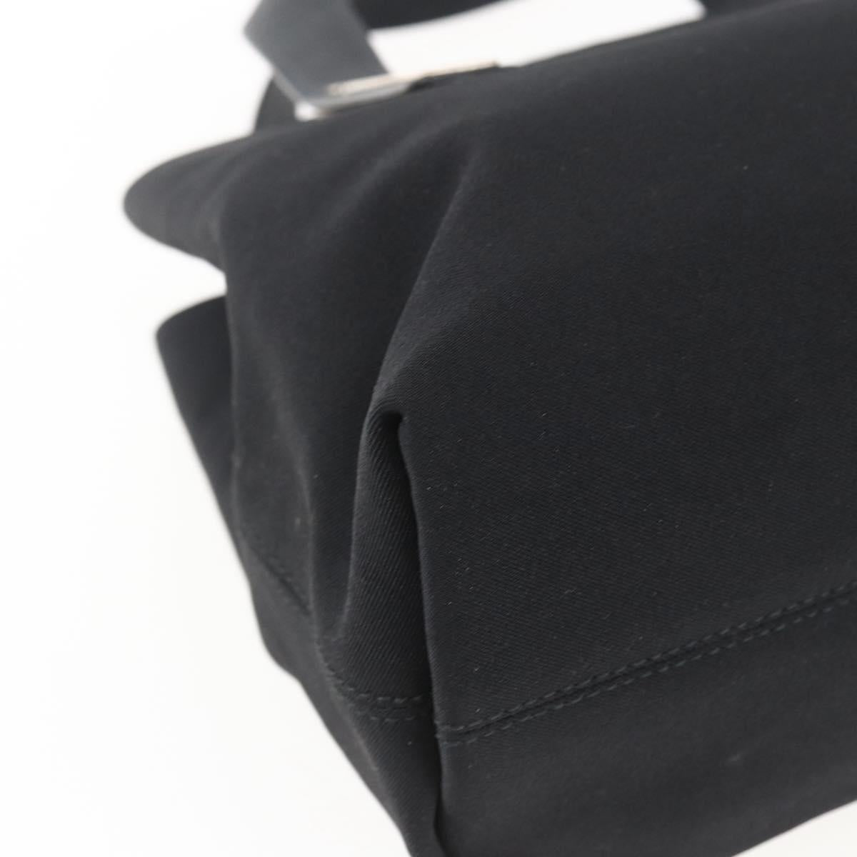 Salvatore Ferragamo Hand Bag Canvas Black 339933 Auth bs33179