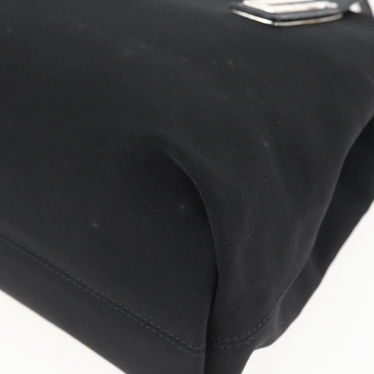 Salvatore Ferragamo Hand Bag Canvas Black 339933 Auth bs33179