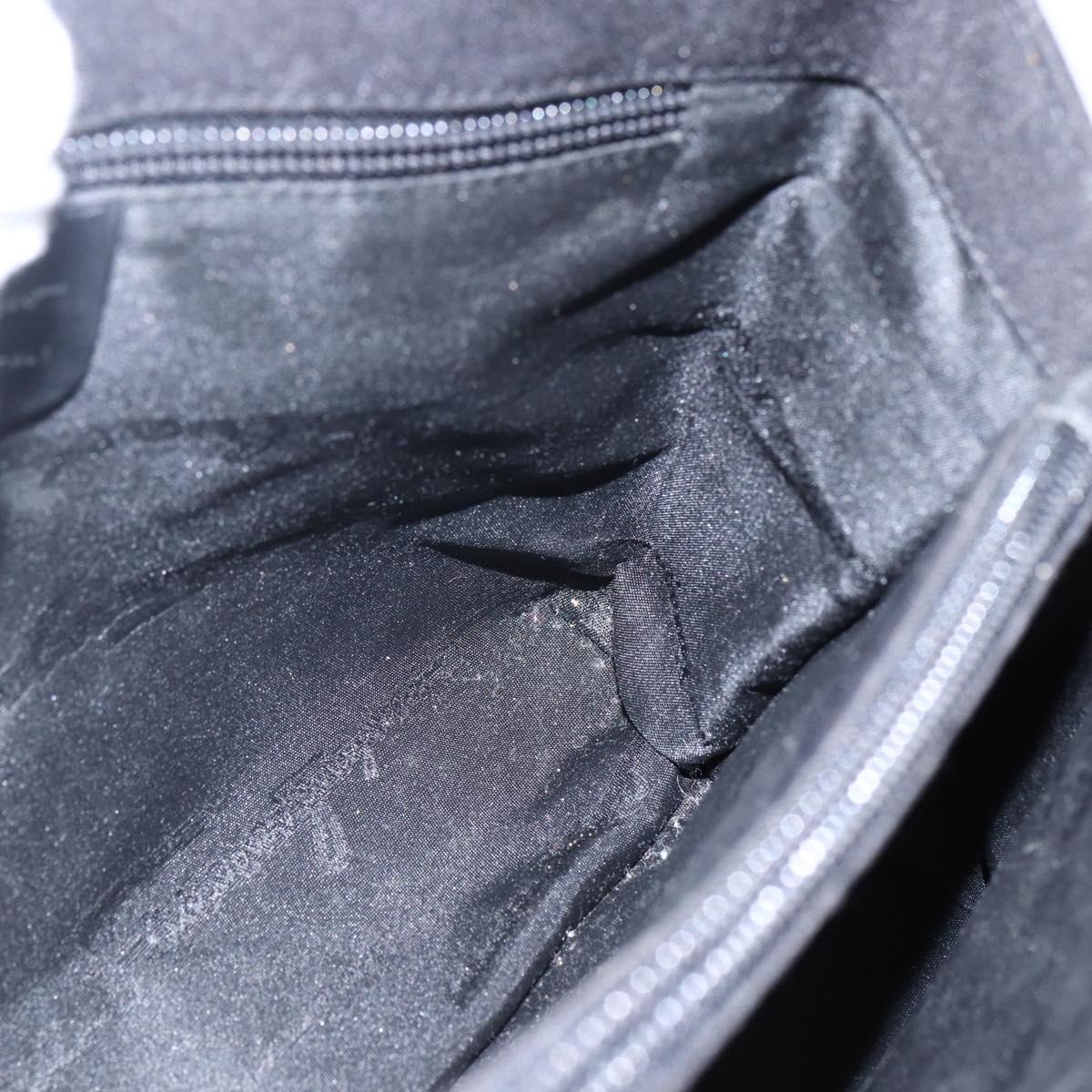 Salvatore Ferragamo Hand Bag Canvas Black 339933 Auth bs33179