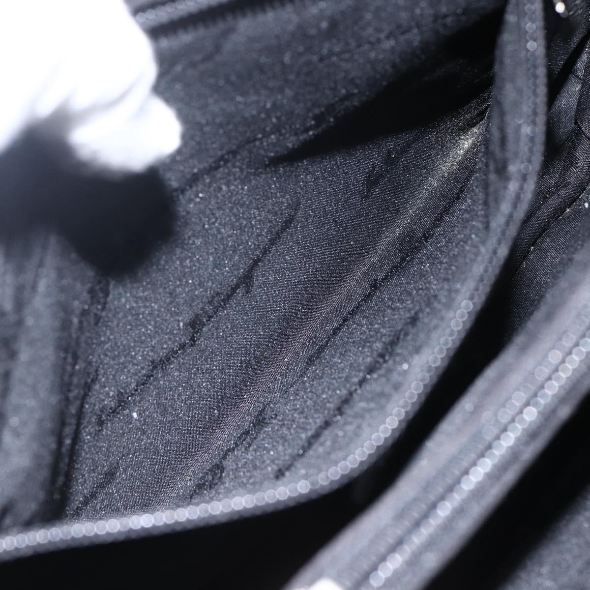 Salvatore Ferragamo Hand Bag Canvas Black 339933 Auth bs33179