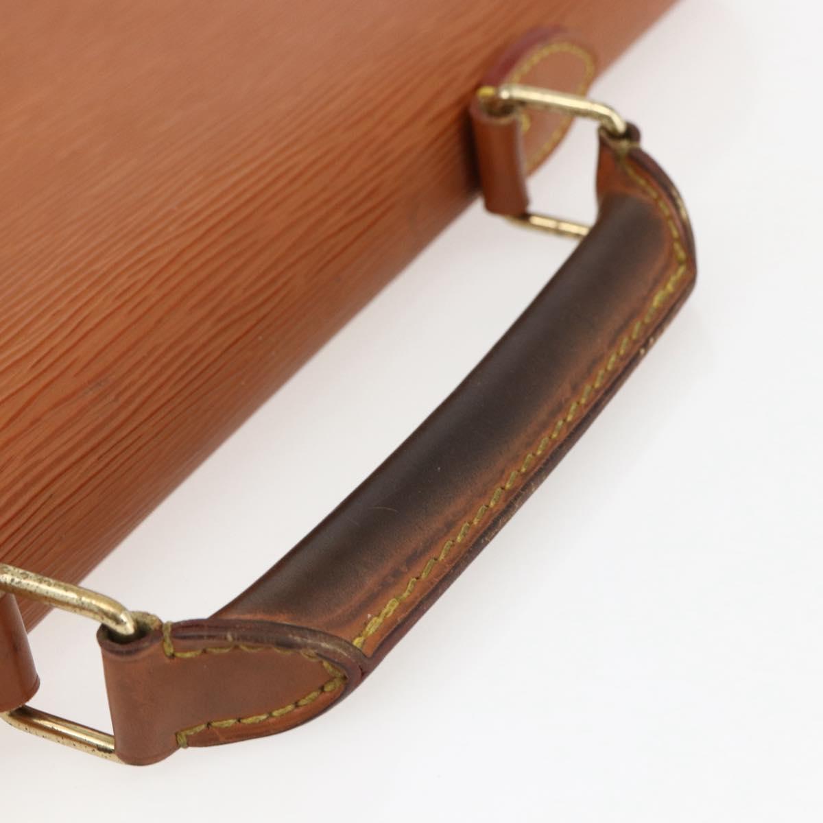 LOUIS VUITTON Epi Serviette Conseiller Zipangu Gold M54428 LV Auth bs33195