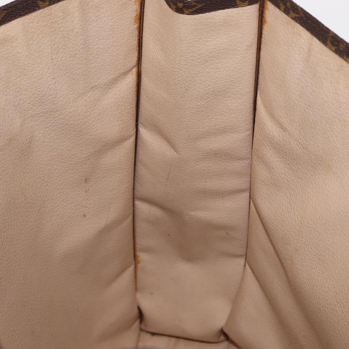 LOUIS VUITTON Monogram Sac Plat Hand Bag M51140 LV Auth bs33196